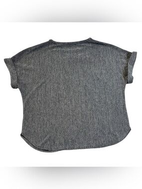 Max Studio London Ribbed Knit Dolman Top Charcoal Gray Women's XL GUC